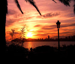 Benidorm al atardecer