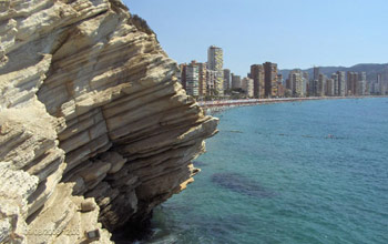 Vista satlite de la ciudad de Benidorm