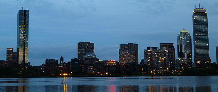 Skyline Prudential y John Hancock Tower Skyline Prudential y John Hancock Tower