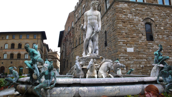 Fuente de Neptuno en Florencia