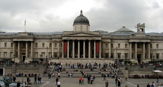 Fachada del National Gallery de Londres
