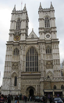 Foto de la Abadía de Westminster entrada oeste