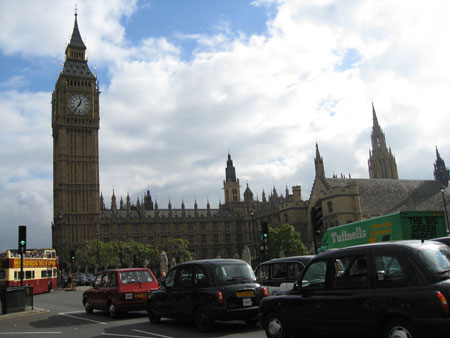Foto del Parlamento y del Big Ben (Palacio de Westminster)