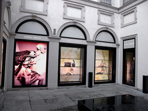 Tienda Armani de Via Manzoni Milán