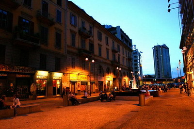 Zona de Corso Como de Milán