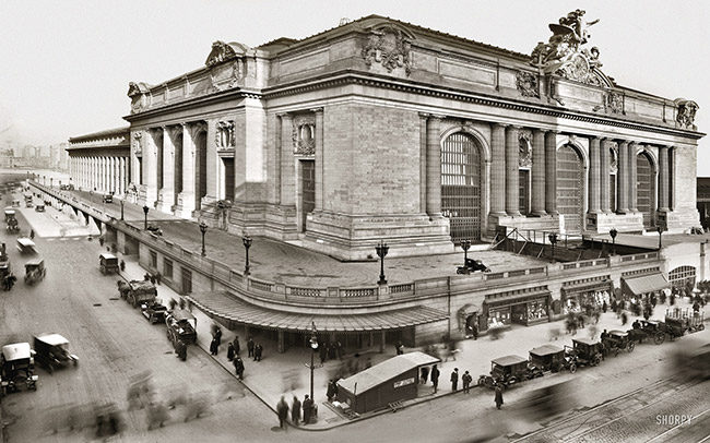 Foto de la estacin de trenes Grand Central Station tomada en 1913