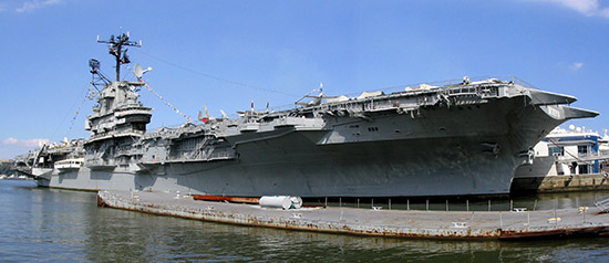 Foto del Portaaviones USS Intrepid del Intrepid Museum de Nueva York