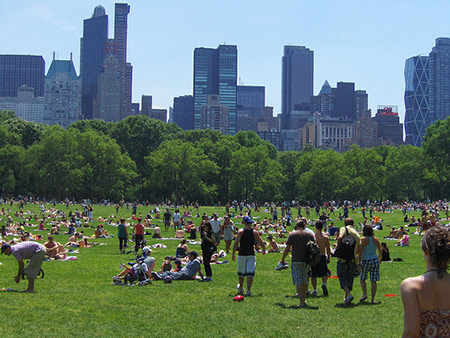 Foto de Sheep Meadow de Central Park de Nueva York