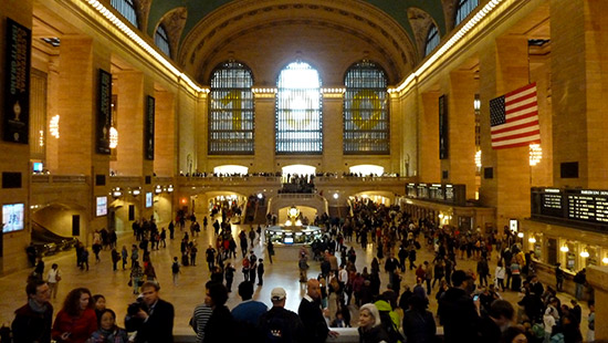 Foto del interior de la estacin de trenes Grand Central Terminal de Nueva York