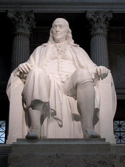 Estatua de Benjamin Franklin National Memorial en Philadelphia