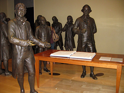 Interior del Museo National Constitution Centre de Philadelphia