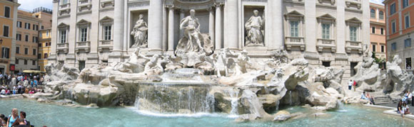 Panormica de la Fontana de Trevi - Roma