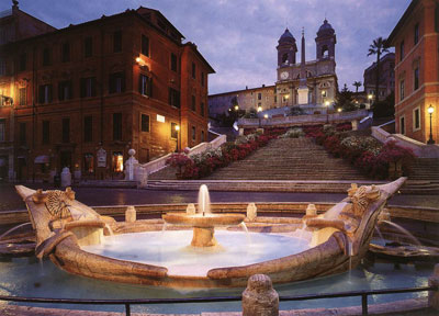 Monumental escalinata de la Plaza de Espaa - Piazza de Spagna