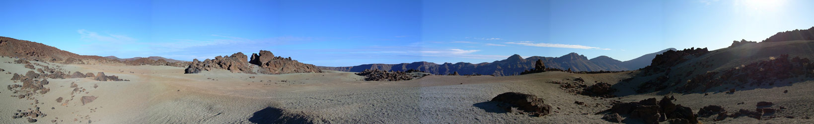 Vista lunar del Parque Nacional de las Caadas del Teide