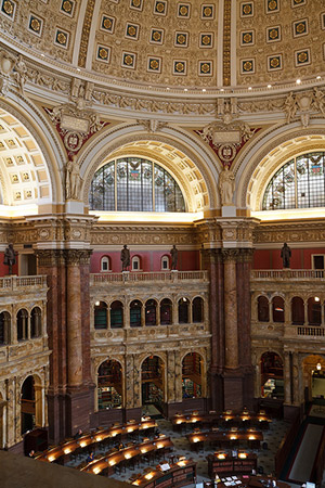 Foto del interior de la Biblioteca del Congreso de los Estados Unidos de Amrica