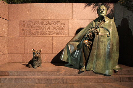 Monumento al presidente Franklin Delano Roosevelt en Washington DC