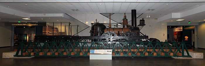 Foto de la locomotora a vapor 1401 de John Bull del Smithsonian